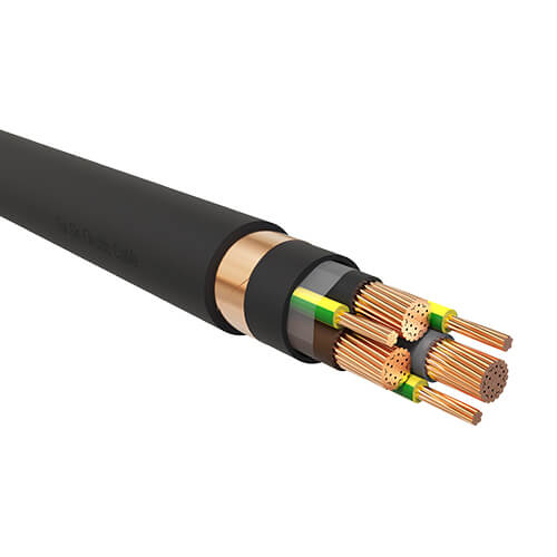 CÁP 3 LÕI + 3 NỐI ĐẤT XCP, CU / XLPE / PVC / CT / PVC